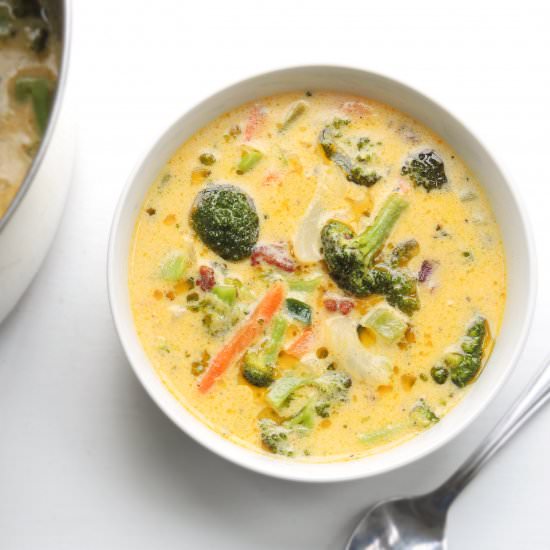 Keto Cheddar & Broccoli Soup - Recipe photo by Cooking Creation