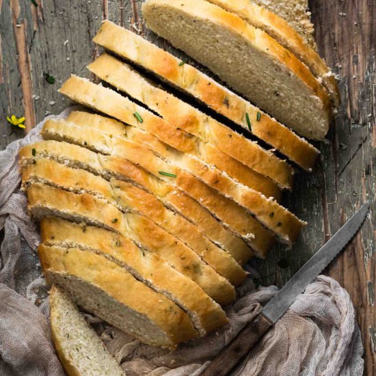 Tuscan Herb Bread - Recipe photo by twocupsflour