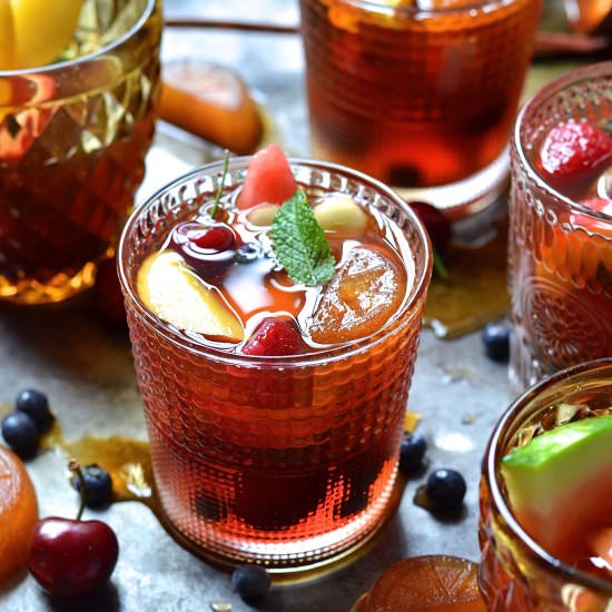 Mocktail rooibos sangria - Recipe photo by Bibbyskitchenat36