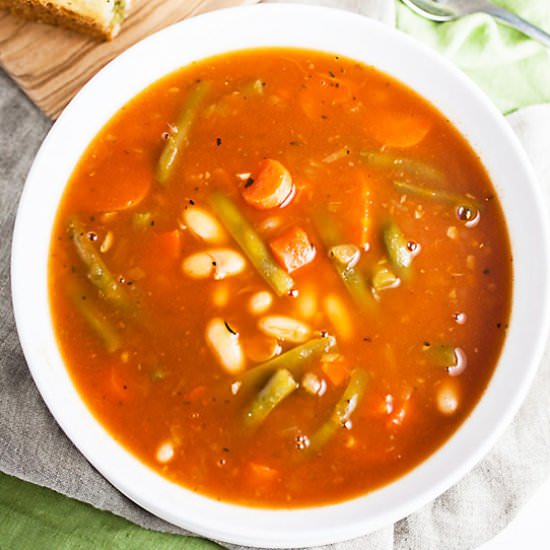 Italian Vegetable Soup - Recipe photo by therusticfoodie