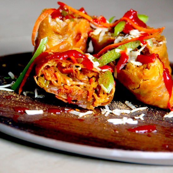 Maggi Spring Rolls - Recipe photo by Salonyscookbook