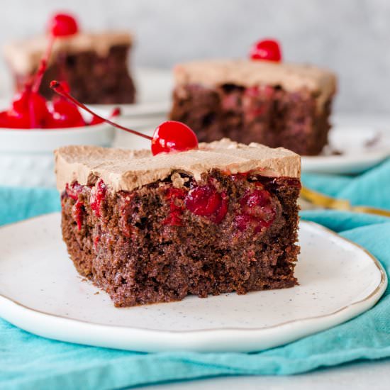 Easy Chocolate Cherry Cake - Recipe photo by theitsybitsykitchen