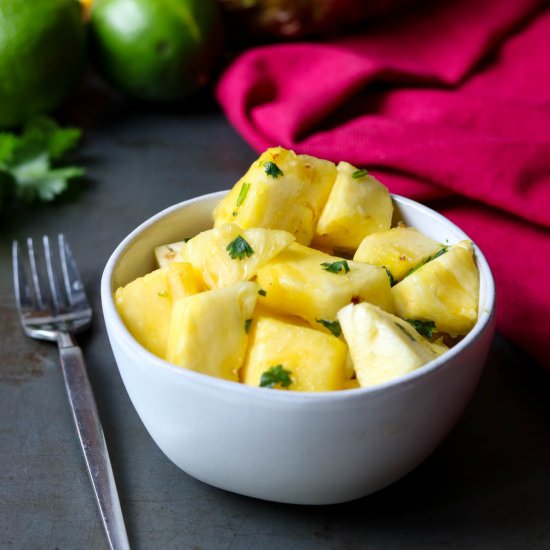 Fresh Pineapple- Citrus Herb Glaze - Recipe photo by Moms Dinner