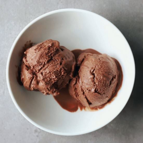 Dark Chocolate Gelato - Recipe photo by The FODMAP Formula
