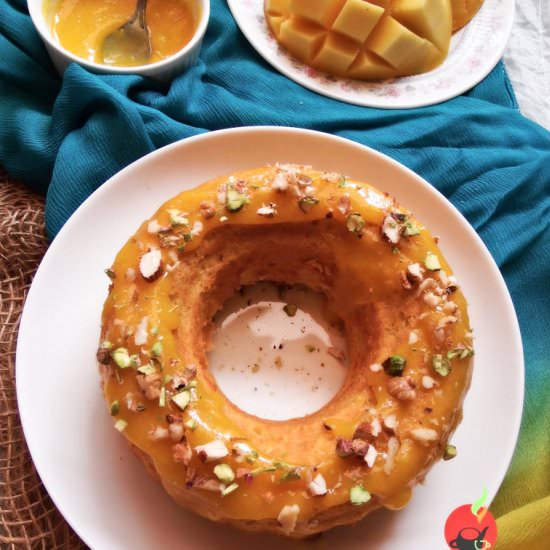 Eggless Fresh Mango Cake - Recipe photo by anshusfoododyssey
