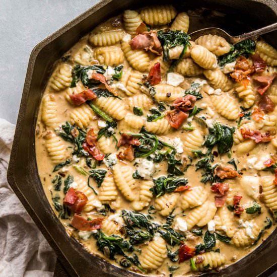 Gnocchi with Blue Cheese - Recipe photo by platingsandpairings