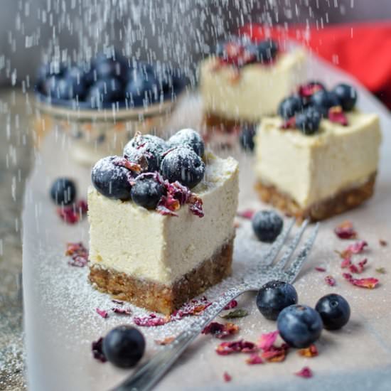 Mini Vegan Blueberry Cheesecakes - Recipe photo by TopFoodFacts