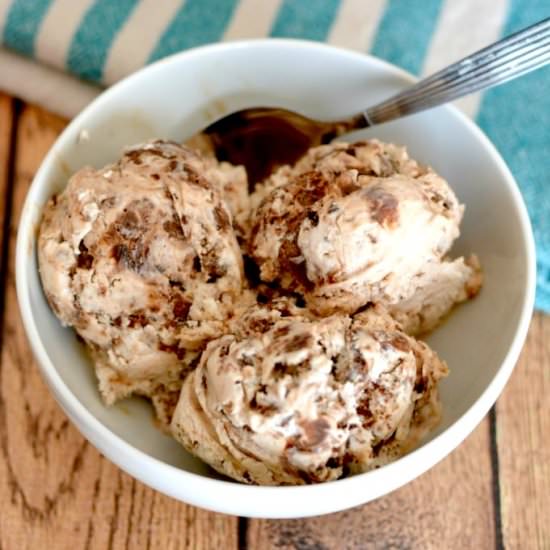 No Churn Brownie Fudge Ice Cream - Recipe photo by SheSaved