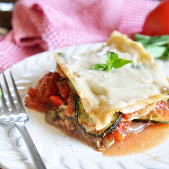Roasted Vegetable Lasagna - Recipe photo by lettuceeatveggies