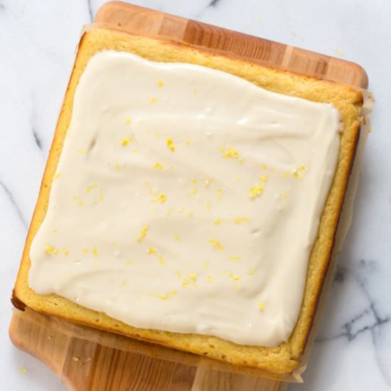 Vegan Lemon Cake with Cream Cheese - Recipe photo by richa