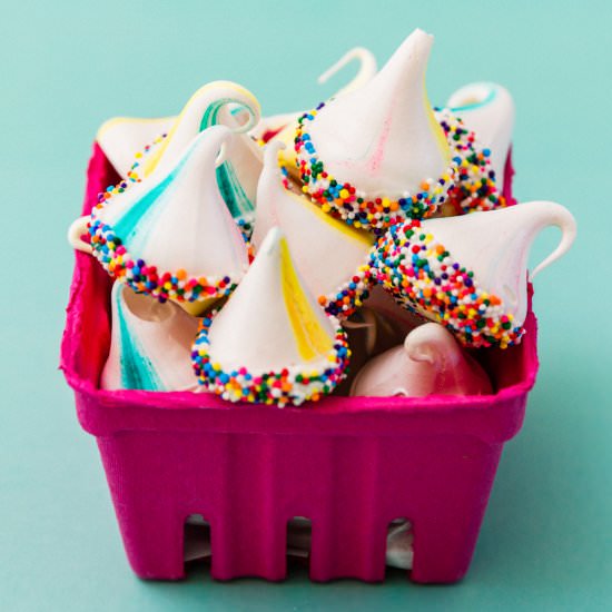 Meringue Kisses with a Surprise - Recipe photo by The Sweet Nerd