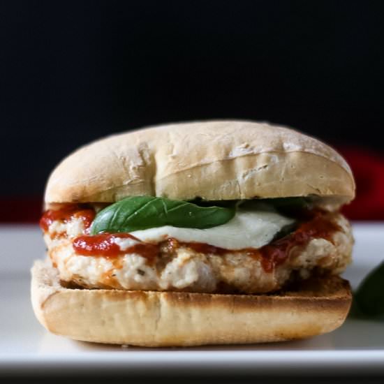 Best Grilled Chicken Parm Burger - Recipe photo by everyday eileen