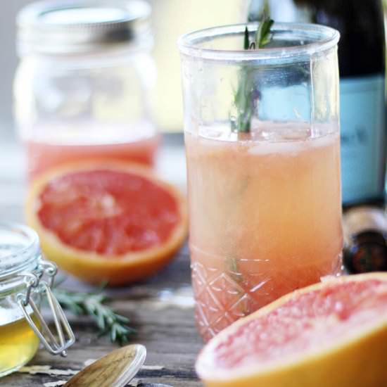Ruby Rosemary Prosecco Cocktail - Recipe photo by Buy This Cook That