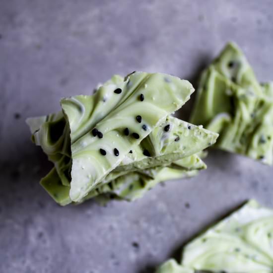 Black Sesame Matcha Bark - Recipe photo by cooking_therapy