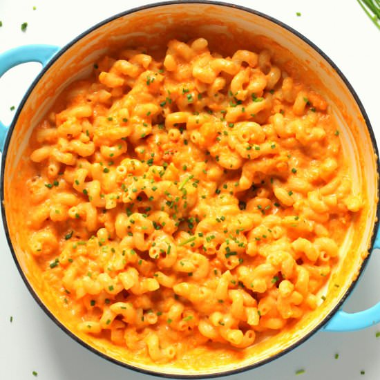 Smoky Butternut Squash Mac and Chee - Recipe photo by happyveggiekitchen