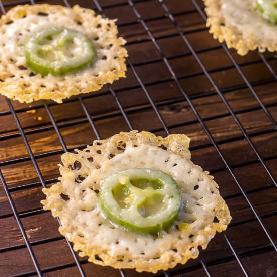 Jalapeno Parmesan Crisps - Recipe photo by Flavor Mosaic