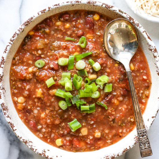 Instant Pot Spring Vegetable Soup - Recipe photo by kitchenofyouth