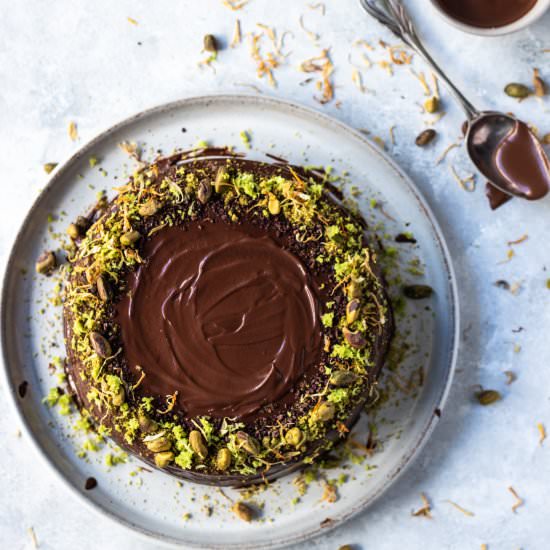 Coconut, Kaffir Lime Choc Mud Cake - Recipe photo by sarahbellnutrition