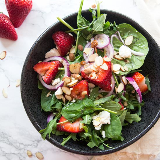 Strawberry Spinach Salad - Recipe photo by SheSaved