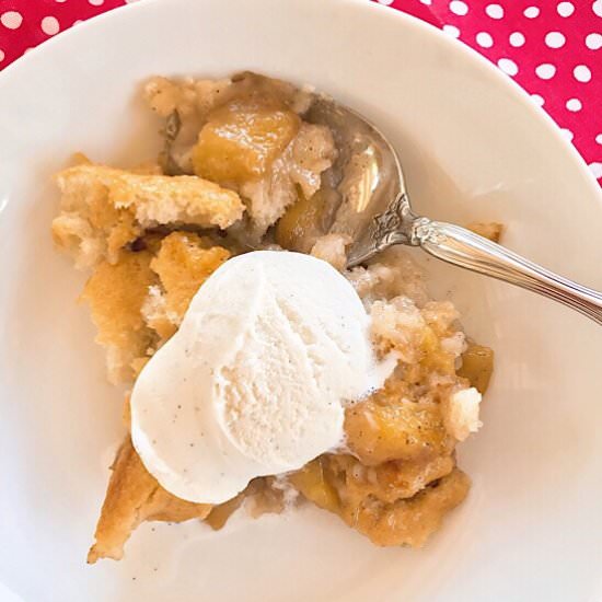 Southern Peach Cobbler - Recipe photo by SmartyPantsKitchen.com