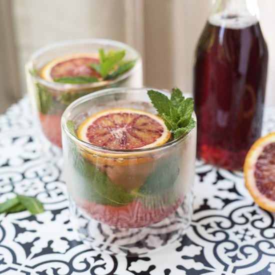 Blood Orange and Pomegranate Mojito - Recipe photo by Pretty in Pistachio