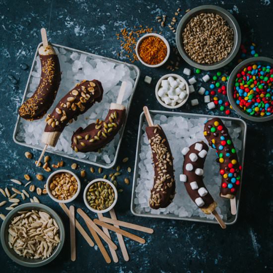 PB Chocolate Banana Pops - Recipe photo by ayokitchen