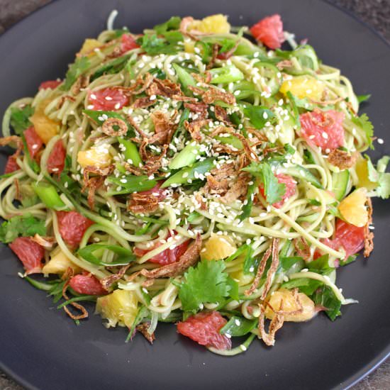 Green Tea Soba Noodle Citrus Salad - Recipe photo by thefoodiejourney