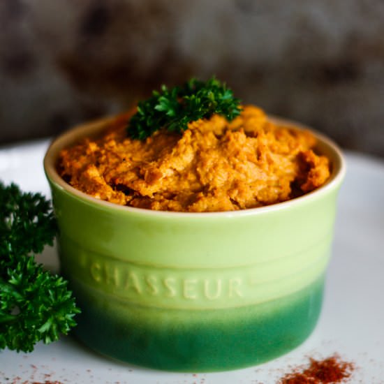 Roasted Pumpkin & Capsicum Hummus - Recipe photo by LIFESTYLE HOME HEALTH