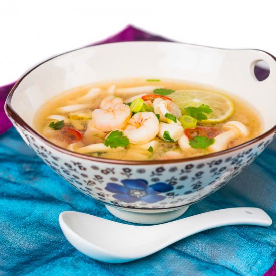 Hot and Sour Shrimp Soup - Recipe photo by Brian Jones