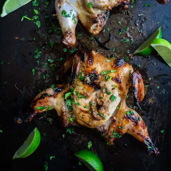 Thai Grilled Cornish Game Hens - Recipe photo by Went Here 8 This