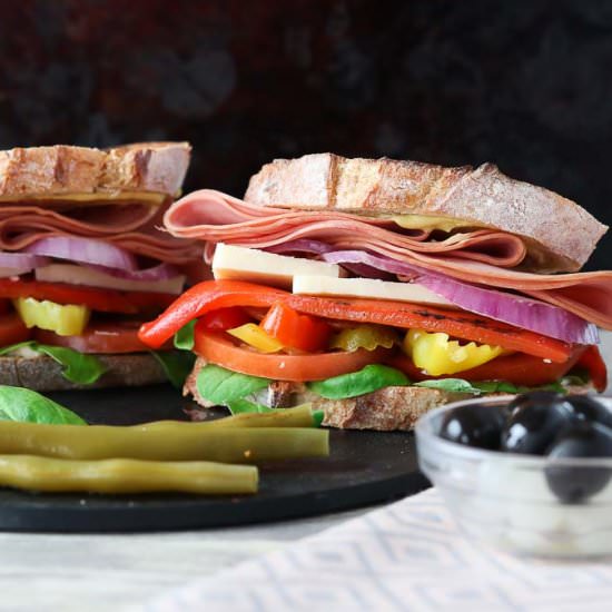 Mortadella Sandwich - Recipe photo by Girl Heart Food