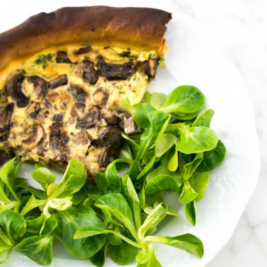 French Mushroom Quiche - Recipe photo by ahedgehoginthekitchen