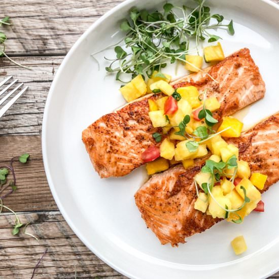 Pan Seared Salmon - Recipe photo by cookingwithbliss