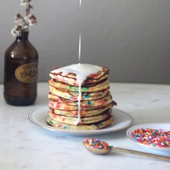 Funfetti Pancakes - Recipe photo by serendipitybysaralynn