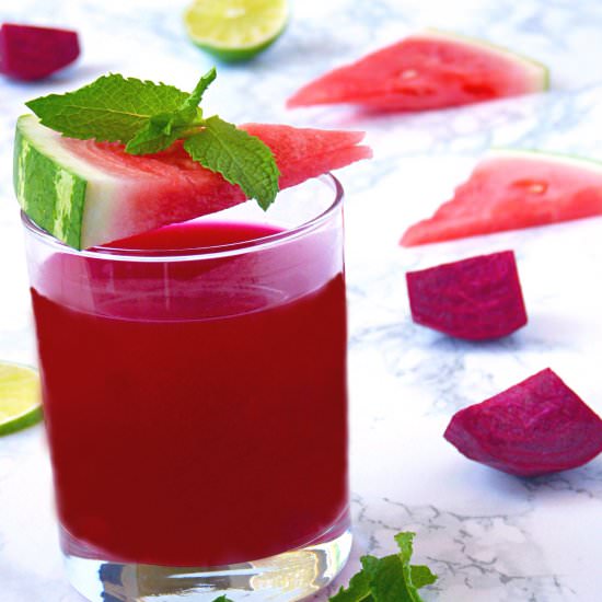 Watermelon Beet Energy Juice - Recipe photo by livingfreshdaily