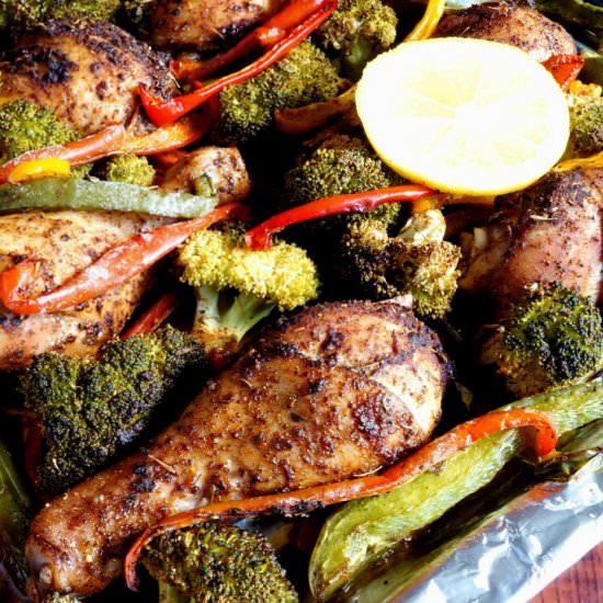 Sheet Pan Chicken With Vegetables - Recipe photo by littlebitrecipes