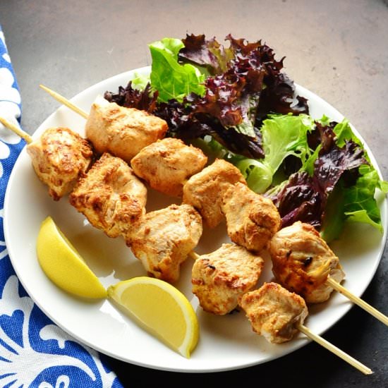 Moroccan Spice Yogurt Chicken Kebab - Recipe photo by everydayhealthyrecipes