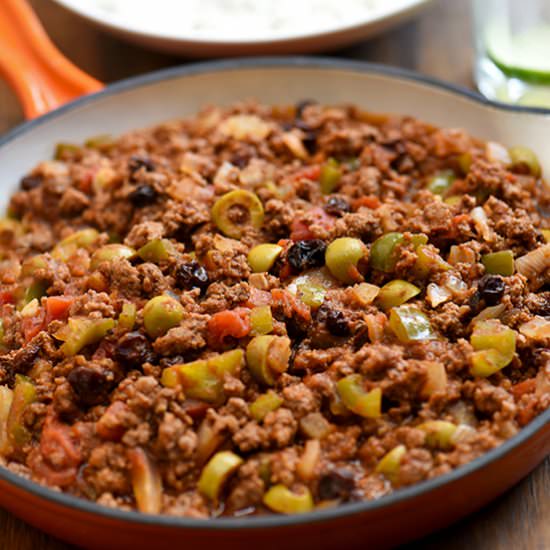 Cuban Picadillo - Recipe photo by onionringsandthings