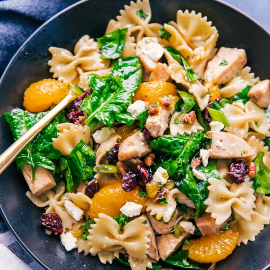 CREAMY SPINACH PASTA SALAD - Recipe photo by The Food Cafe