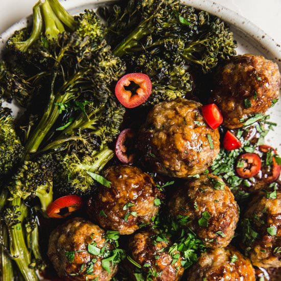 Baked Teriyaki Meatballs - Recipe photo by themodernproper