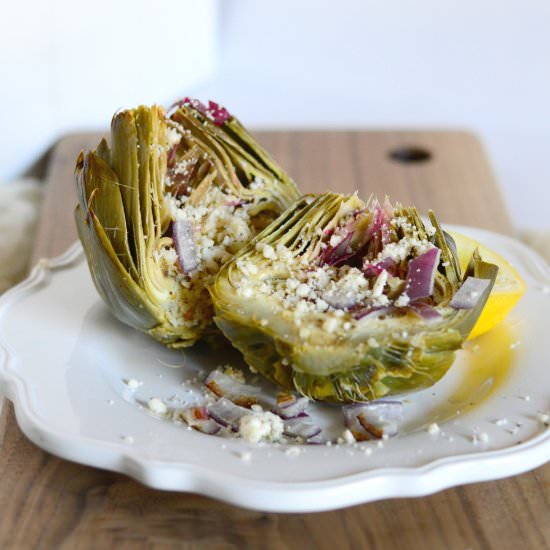 Roasted Artichoke - Recipe photo by PennAndQuill