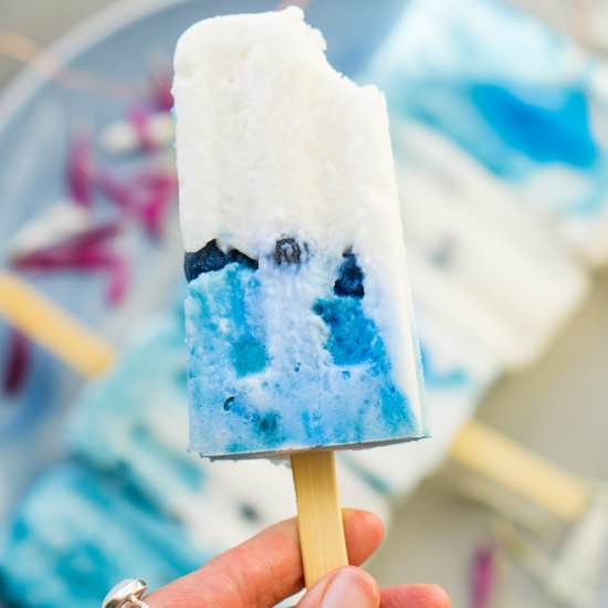 Blue Magik Coconut Yogurt Popsicles - Recipe photo by mytinylagunakitchen