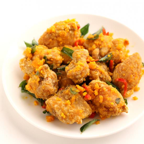 Salted Egg Yolk Chicken - Recipe photo by Phong Hong