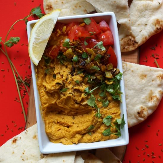 Indian-Inspired Hummus - Recipe photo by Gillian Elizabeth