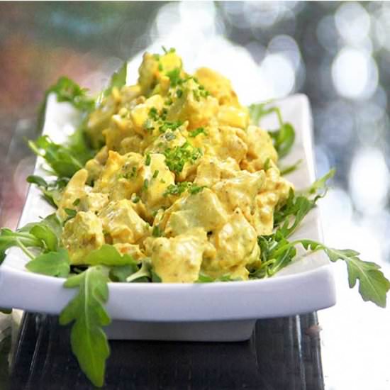 Curried Chicken Salad - Recipe photo by panning the globe