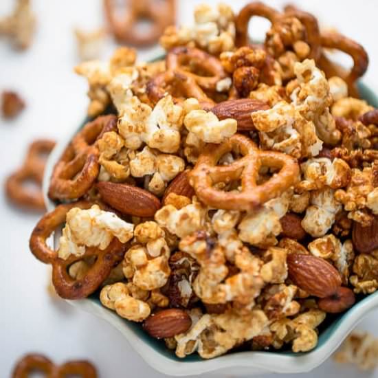 Caramel Popcorn Snack Mix - Recipe photo by LifemadeSweeter