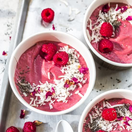 Whipped Raspberry Bowls - Recipe photo by TheFitFoodie