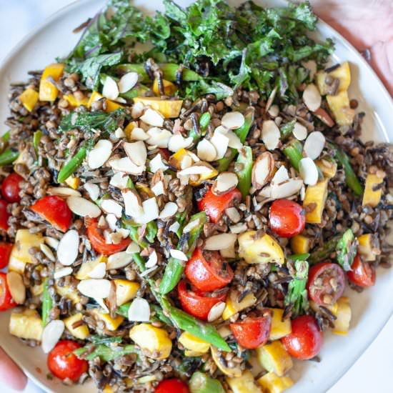 Lentil and Wild Rice Salad - Recipe photo by wellvegan