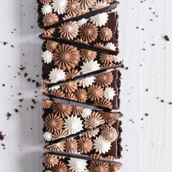 Earl Grey Tart with Ombre Frosting - Recipe photo by cloudykitchen