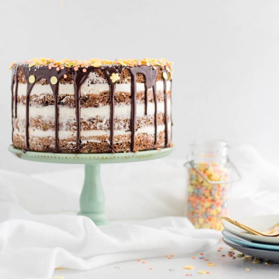 Layered Cookie Cake - Recipe photo by OneSarcasticBaker